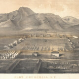 Historic map of Fort Churchill, Nevada Territory, courtesy Nevada State Archives