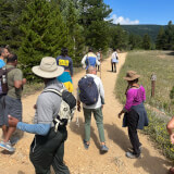 Black and Brown Community members hiking the Front Range.