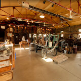 Artifacts on display inside the Nederland Mining Museum