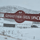 Glendale Farm Open Space in Snow.